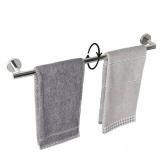 Bath Towel Bar - Thicken SUS304 Stainless Steel Bathroom Towel Holder, Towel Rod for Bathroom Heavy Duty Wall Mounted Towel Rack Hanger (24IN, Chrome) - Retail: $22