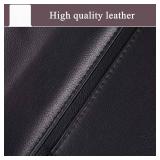 2 Pack PU Leather Premium Car SeatBack Organizer Travel Accessories Kick mats Back seat Protector and Cup Holder Holder Universal Use Seat Covers - Retail: $26