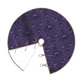 Haunted Mansion Christmas Tree Skirt 30 Inches Grid Edging Tree Skirt, Small Rustic Tree Mat for Merry Christmas Farmhouse Decor Xmas Holiday Home Party Decorations Indoor Outdoor - Retail: $20,245