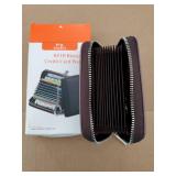 Zipper Wallet Women, RFID Blocking Credit Card Wallet, Business Card Holder, Compact Size KeyChain Wallet - Retail: $15