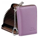 Zipper Wallet Women, RFID Blocking Credit Card Wallet, Business Card Holder, Compact Size KeyChain Wallet - Retail: $15