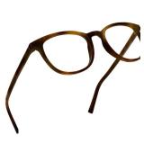 Reading Glasses Men Women Fashion Computer Readers Stylish Blue Light Blocking Glasses Gaming Eyeglasses (Tortoise Maple, 2.5, x) - Retail: $17