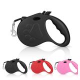 Retractable Dog Leash, 16ft Dog Walking Leash for Small Dogs up to 77lbs, Non-Slip Handle - Black - Retail: $10