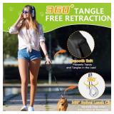 Retractable Dog Leash, 16ft Dog Walking Leash for Small Dogs up to 77lbs, Non-Slip Handle - Black - Retail: $10