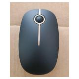 Wireless Mouse, 2.4G Slim Portable Computer Laptop Mouse with Nano Receiver Quiet Silent Optical Mice for Notebook, PC, Laptop, Computer-Black and Gold - Retail: $9
