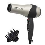 REVLON Turbo Hair Dryer | 1875 Watts of Maximum Shine, Fast Dry (Silver) - Retail: $20