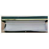 PU Leather Necklace Box Rectangle Blackish Green Bracelet Case Box Velvet Interior Jewelry Box Organizer Gift Box Display Case Chain Holder (9.45 x 2.17" x 1.38") - Retail: $10"