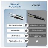 Cordless Mini Flat Iron, 3/10 Pencil Hair Straightener for Short Hair, Pixie Cut & Bangs, Portable Dual Voltage Travel Curling Iron - Retail: $54"