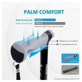 Quad Cane, Walking Cane with Ergonomic Handle Ever and Graceful 4-Pronged Base for Extra Stability, Adjustable Walking Sticks for Right or Left Handed Men & Women and Seniors - Retail: $24