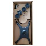 Quad Cane, Walking Cane with Ergonomic Handle Ever and Graceful 4-Pronged Base for Extra Stability, Adjustable Walking Sticks for Right or Left Handed Men & Women and Seniors - Retail: $24