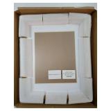11x14" Picture Frame Wooden, Display Pictures 8"x10" with Mat or 11"x14" Without Mat, Gold Bamboo Poster Frames, Hanging Photo Frame Wall - Retail: $37"