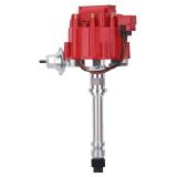Distributor High Performance GM SBC BBC Ignition Compatible with Chevrolet/Chevy 350 283 305 307 327 engine, 400 Small Blocks and 396 427 454 Big Blocks, Red Cap, 7500RPM V8 65K Coil - Retail: $55