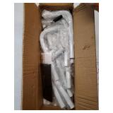 Elegant White Wedding Easel Stand, Adjustable 30x20x68 in Welcome To Our Wedding Sign Display Stand with 39 Premium Templates&Leather Straps, Sturdy Display for Wedding, Birthday, Anniversary - Retail