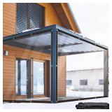 Clear Tarp - Heavy Duty Waterproof Plastic Tarps with Grommets Clear Vinyl Tarps Outdoor Transparent Cover for Greenhouse, Garden, Patio, Porches, Tent, Chicken Coop (10x12 Feet)