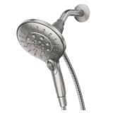 Moen Engage Spot Resist Brushed Nickel Six-Function 5.5-Inch Removable Handheld Showerhead with Magnetic Docking System, 26112SRN