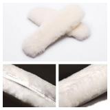 [2 Pair]Real Pure Sheepskin Luxury Insoles Sheepskin Lambswool Blended Shoe Insoles | Durable & Fluffy Perfect for Flat, Beige, [2-Pairs]US 8