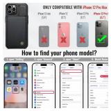 iPhone 12 Pro Max Wallet Case with Card Holder, RFID Blocking Credit Slots Kickstand Shockproof Phone Cover Fit for iPhone 12 Pro Max 6.7 Black"