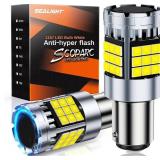 1157 LED Bulb White, Anti Hyper Flashing 7528 BAY15D LED Bulbs for Reverse Light, Turn Signal Light, Parking DRL Tail Brake Lights, 6000K White, 2 Pack - Retail: $40