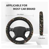 Mushroom Steering Wheel Cover Universal 14.5-15 Inch Non-Slip Mushroom Car Accessories for Women Men