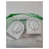 60 Minute Wind Up Timer, Visual Mechanical Timer with Loud Alarm, Manual Countdown Timers for Classroom, Home, Study and Cooking (2 Pack)