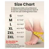 Ankle Compression Sleeve - 1-Pair, Plantar Fasciitis Braces - Open Toe Compression Socks for Swelling, Sprain, Neuropathy, Foot Arch Support for Men and Women - 15-20mmhg, L, Black