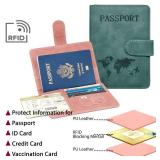 Passport Holder for Travel Essentials, 2 Pack Rfid Passport Cover for Women Men