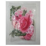 4pcs Peony Flower Embroidered Applique Sew on Patches Pink Bouquet Boho for Wedding Dress Clothes Jeans Hat Jackets Backpacks Bags Sweater Repairing Arts Craft Making