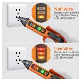 Proster Non Contact Voltage Tester Pen - Adjustable Sensitivity AC Voltage Detector, Electric Volt Pen Tester Pen 12-1000V/48-1000V, Contactless Voltage Detector