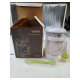 Spiralizer Vegetable Slicer (4-in-1 Rotating Blades) Heavy Duty Veggie Spiralizer with Strong Suction Cup, Zucchini Spiral Noodle/Zoodle/Spaghetti/Pasta Maker (Recipe Book and Cleaning Brush)