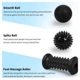 Plantar Fasciitis Relief, Foot Roller Massager ,Massage Lacrosse Ball, Spiky Ball Therapy Set for Relieve Plantar Fasciitis, Foot Arch and Heel Pain, Neuropathy Pain Relief Feet, Deep Tissue Muscle Ma