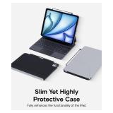 Snap Tablet Case for iPad Air 11 M3 2025/M2 2024, iPad Air 5th 2022/4th Gen 2020, iPad Pro 11" (1st-4th Gen.) with Pencil Holder, Magic Keyboard Compatible, Slim Lightweight Magnetic Case"
