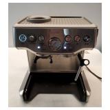 Breville Barista Express Espresso Machine. POWERS ON BUT MISSING MANY PARTS. SEE LAST PHOTO for Broken Part.