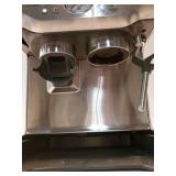 Breville Barista Express Espresso Machine. POWERS ON BUT MISSING MANY PARTS. SEE LAST PHOTO for Broken Part.