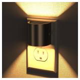 Night Lights Plug into Wall, LED Night Light 2 Pack, Soft Glow Night Lights with Dusk to Dawn Sensor, 3-Level Dimmable Nightlight, Up & Down Lighting Night Lights for Bedroom, Bathroom, Hallway