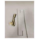 Dexspoeny Over-The-Door Mirror Hanger, Adjustable 13.6 in Door Mirrors Hanger with Protective Lining, Prevent Scratches, 2 Pcs Mirrors Brackets Perfect Height and Fit (Mirror Not Included) - White