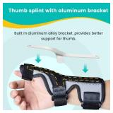 DrFinger Thumb Splint Brace Spica, Trigger Thumb Splint Left & Right Hand, Thumb and Wrist Support, for Knuckle Pain Relief, De Quervains Tenosynovitis Tendonitis, Sprains, for Woman and Man - L/XL