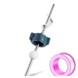 FullMayPro Lavatory Pop Up Center Piece Assembly,Pop Up Drain Repair Kit,Fits Most Popular Brands Replacement for PS2673,PS469 and PSB327,Replacement Bathroom Sink Pivot Rod,18MM Ball, Chrome 1PC