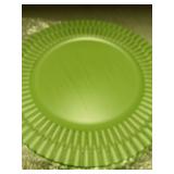 Omuriko Green Charger Plates Set of 12, 13" Plastic Chargers for Dinner Plates, Thanksgiving, Christmas Party Banquet Serveware Supplies