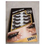 Losha False Lashes Super Fluffy Faux Mink Eyelashes Dramatic Long and Full Fake Eyelashes 7 Pairs Pack Volume Lashes