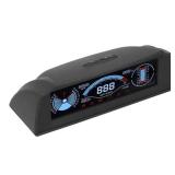 Intelligent HUD Display, Inclinometer, OBD HUD Multifunctional LCD Color Screen OBD Speed Voltage Showing Universal for Automobile
