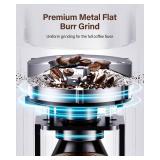 SHARDOR Electric Burr Coffee Grinder for Home Use, Coffee Bean Grinder for 32 Grind Settings, 40-Second Adjustable Timer, One-Touch Start & Cleaning Button, Black