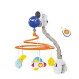 Baby Crib Mobile with Music and Lights, Space Baby Mobile for Crib with Remote Control, Spaceman Nursery Decor Hanging Plush Crib Toys for Newborn Boys and Girls Infant Babies 0-6-12 Months