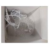 Lecdura Glass Essential Oil Diffuser, 200ml Ultrasonic Aroma Diffusers with Glass Reservoir Dome & White Plastic Base Lock Color Auto-Off Timer 7 Color Light for Home Office Bedroom Yoga