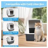 10 Pack Filter Replacement for Catit Litter Boxes Jumbo/Regular/Catit Smartsift Litter Box, Dual Action Air Purifier Pads to Absorb and Fresh Litter Box Odors