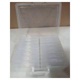 novelinks Transparent 4" x 6" Photo Cases and Clear Craft Keeper with Handle, 16 Inner Photo Organizers & Photo Storage Box, Plastic Photo Storage Containers (Clear)