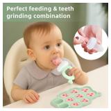 16 Pack Silicone Baby Feeding Set, BPA-Free Baby LED Weaning Supplies, Include Suction Plates, Baby Bowls, Silicone Fork & Spoon, and More, First Stage Baby Food Eating Utensils - 6+ Months(Green, 16)