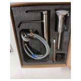 GAGALIFE Bathroom Faucet 1 Hole, Brushed Nickel Bathroom Sink Faucet with Metal Pop-up Drain Supply Lines and Deck, Modern Waterfall Bathroom Faucets Single Handle, JJL-MP-7001BN