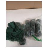 6 Pack Emerald Green Cheesecloth Table Runner 35 x 120 inch Boho Rustic Gauze Table Runner 10 FT Long, Semi Sheer Cheese Cloth Runner for Wedding Party Banquet Baby Shower Birthday Decoration