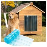 Uross Dog Door Replacement Flaps -5.9 FT x 11.8 in Ruff Weather DIY Cat Doggie Door Replacement Flaps, Vinyl Plastic Door Flap for Dog House, Ideal Large Pet Door Replacement Flap