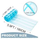 Uross Dog Door Replacement Flaps -5.9 FT x 11.8 in Ruff Weather DIY Cat Doggie Door Replacement Flaps, Vinyl Plastic Door Flap for Dog House, Ideal Large Pet Door Replacement Flap